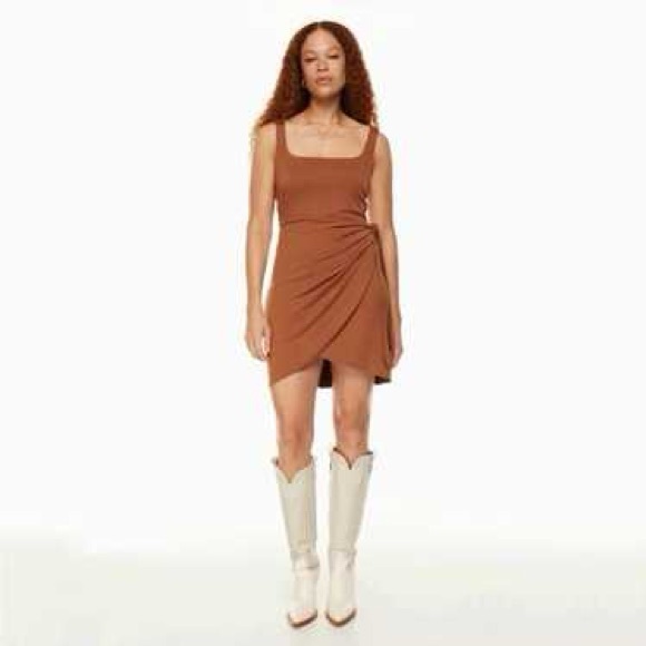 Wilfred Terracotta Mini Dress - Picture 5 of 8